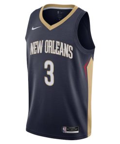Alternative view of C.J. McCollum New Orleans Pelicans Nike Swingman Jersey - Icon Edition - Navy