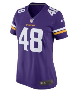 Alternative view of Quincy Roche Minnesota Vikings Nike Women's Team Game Jersey -  Purple