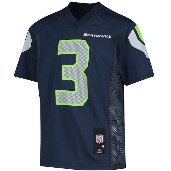 Russell Wilson Seattle Seahawks Youth Replica Player Jersey - College Navy - Image 2