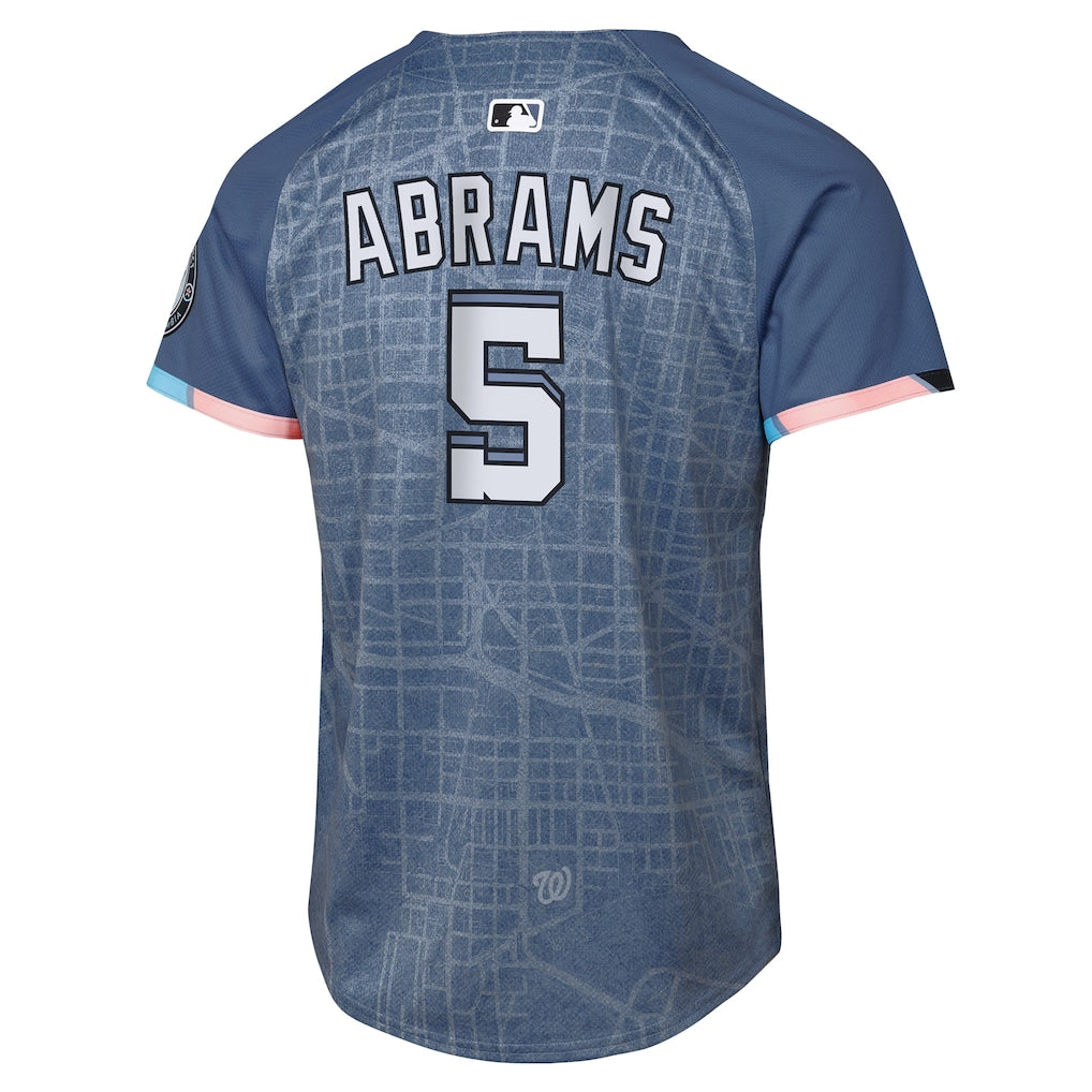 CJ Abrams Washington Nationals Nike Youth City Connect 2025 Limited Jersey - Blue - Image 2