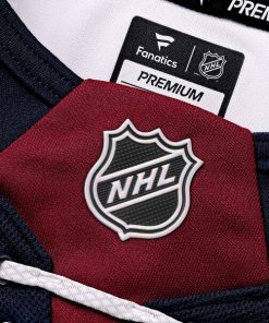 Alternative view of Nathan MacKinnon Colorado Avalanche  Alternate Premium Jersey - Navy/Burgundy/White