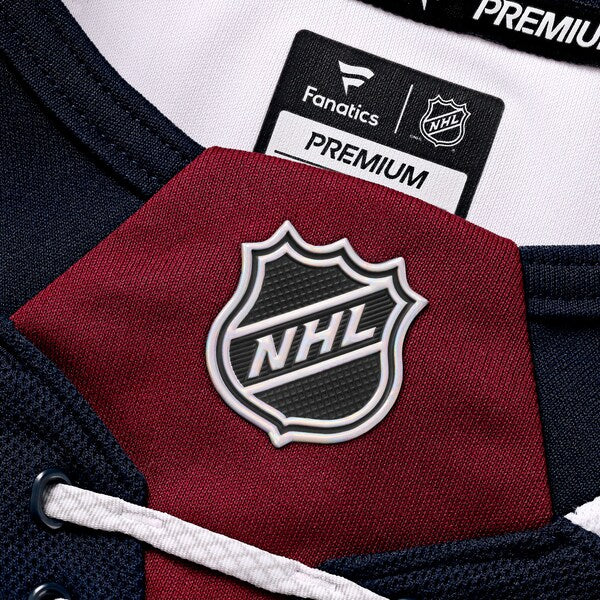 Nathan MacKinnon Colorado Avalanche Alternate Premium Jersey - Navy/Burgundy/White - Image 2