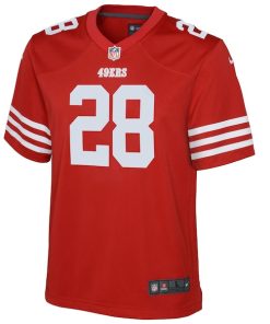 Alternative view of Trey Sermon San Francisco 49ers Nike Youth Game Jersey - Scarlet