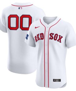 Boston Red Sox Nike Home Elite Pick-A-Player Retired Roster Patch Jersey - White