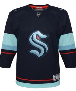 Alternative view of Seattle Kraken Youth Home Premier Jersey - Navy