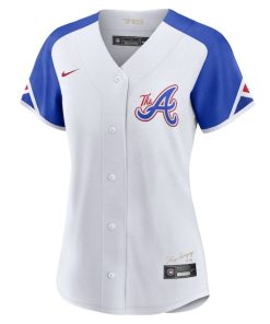 Alternative view of Atlanta Braves Nike Women's 2023 City Connect Replica Jersey - White