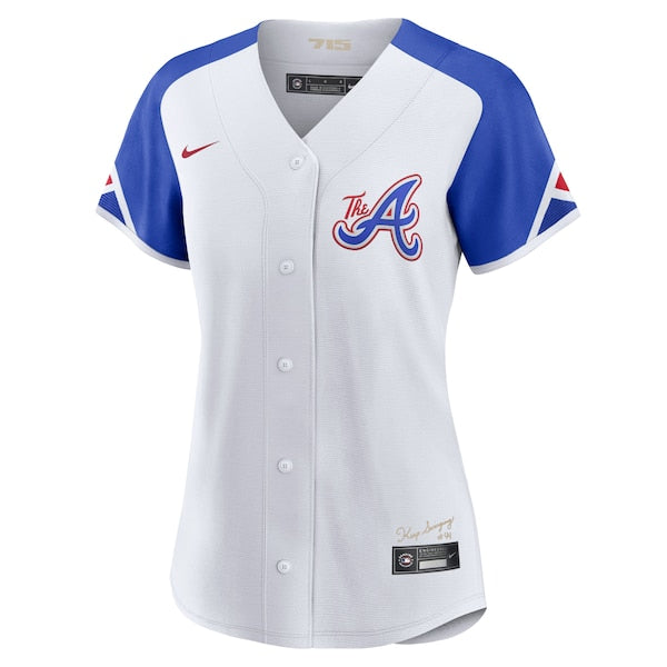 Atlanta Braves Nike Women's 2023 City Connect Replica Jersey - White - Image 2