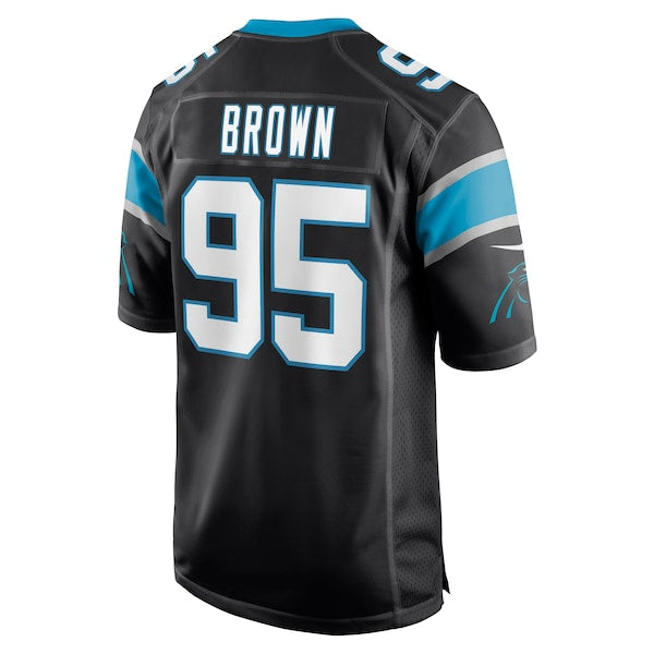 Derrick Brown Carolina Panthers Nike Player Game Jersey - Black - Image 3