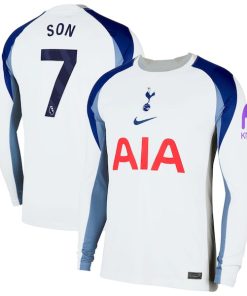 Son Heung-Min Tottenham Hotspur Nike 2025/26 Home Replica Long Sleeve Jersey - White