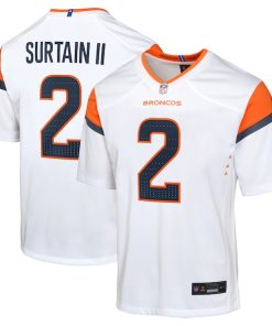 Alternative view of Patrick Surtain II Denver Broncos Nike Youth Game Jersey - White