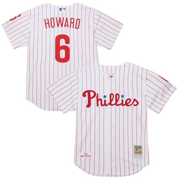 Ryan Howard Philadelphia Phillies Cooperstown Collection Authentic Jersey?ยจC White