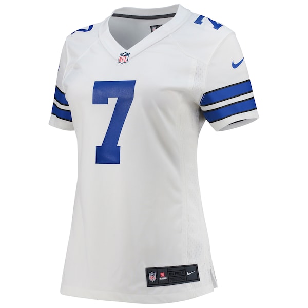 Trevon Diggs Dallas Cowboys Nike Women's Game Jersey - White/Navy - Image 3