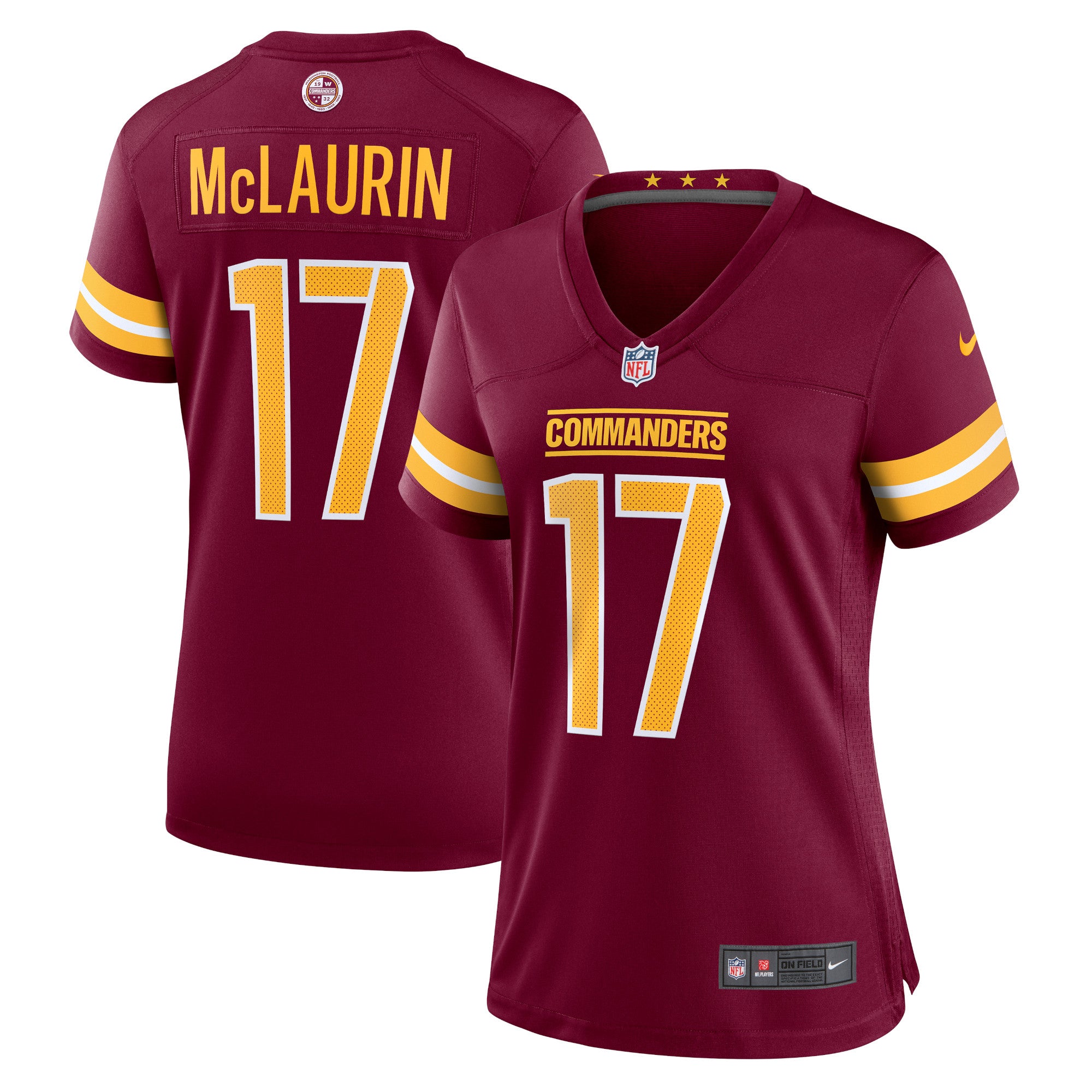 Terry McLaurin Washington Commanders Nike Women's Alternate Game Player Jersey - Black/Burgundy/White - Image 7