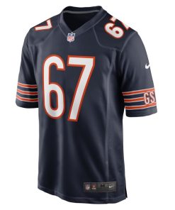Alternative view of Dan Feeney Chicago Bears Nike Team Game Jersey -  Navy