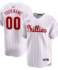 Philadelphia Phillies Nike Home Limited Custom Jersey - White