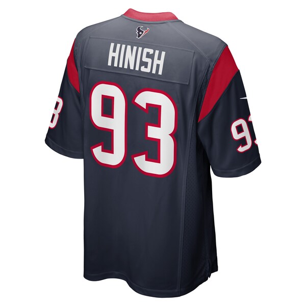 Kurt Hinish Houston Texans Nike Game Player Jersey - Navy - Image 3