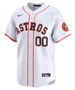 Alternative view of Houston Astros Nike Youth Home Limited Custom Jersey - White