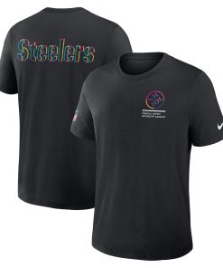 Pittsburgh Steelers Nike 2025 NFL Crucial Catch Tri-Blend Dri-FIT T-Shirt - Black