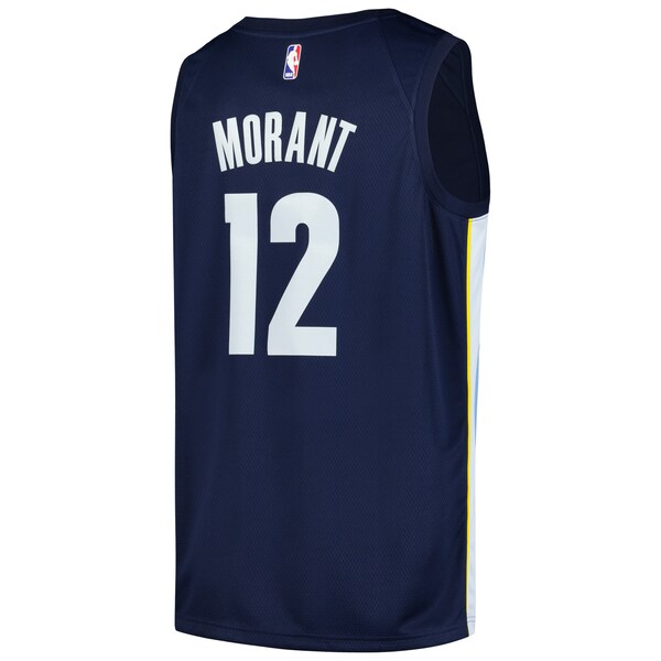 Ja Morant Memphis Grizzlies Nike Swingman Player Jersey - Icon Edition - Navy - Image 3