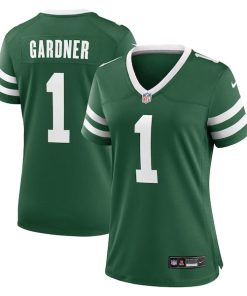 Alternative view of Ahmad Sauce Gardner New York Jets Nike Women's Game Jersey - Legacy Green