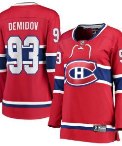 Ivan Demidov Montreal Canadiens  Women's Home Breakaway Player Jersey - Red