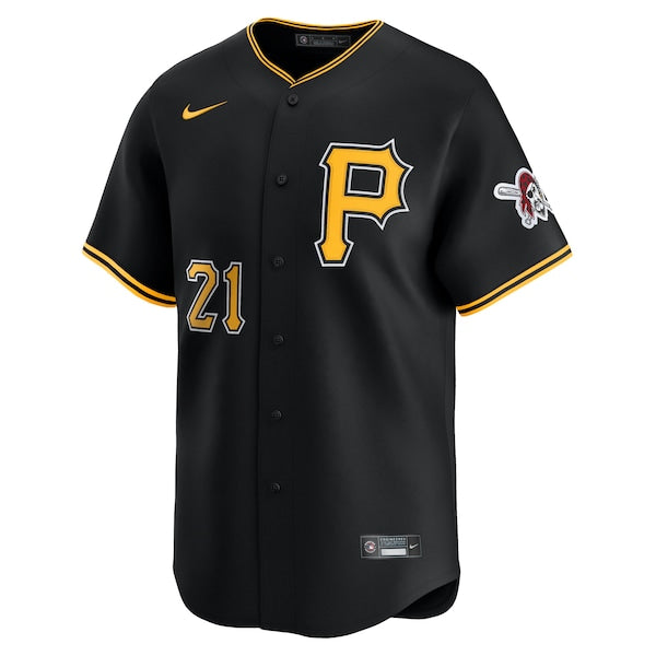 Roberto Clemente Pittsburgh Pirates Nike Alternate Limited Jersey?ยจC Black - Image 2