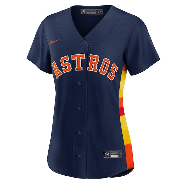 Houston Astros Nike Women's Alternate Replica Player Jersey - Navy - Image 2