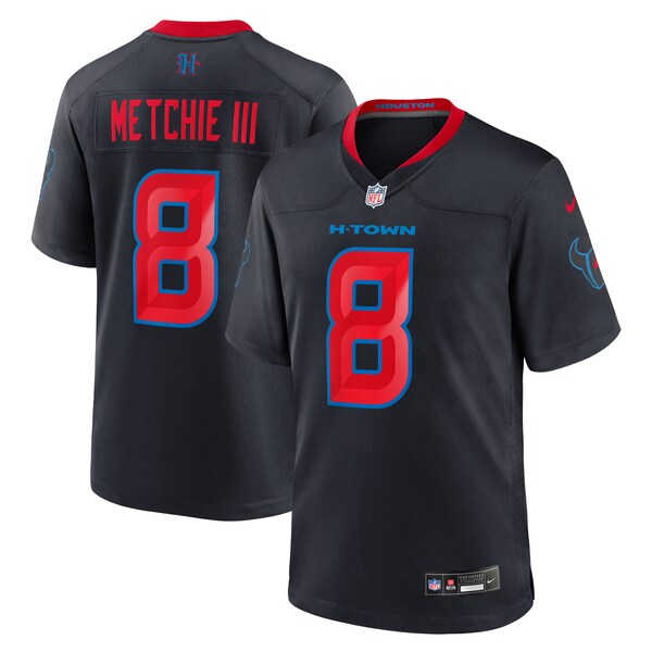 John Metchie III Houston Texans Nike 2nd Alternate Game Jersey - Navy - Image 2