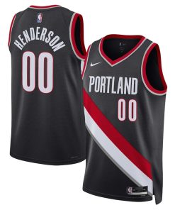 Scoot Henderson Portland Trail Blazers Nike Unisex 2023 NBA Draft Swingman Jersey - Icon Edition - Black