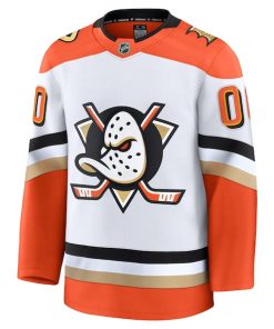 Alternative view of Anaheim Ducks  Away Premium Custom Jersey - White