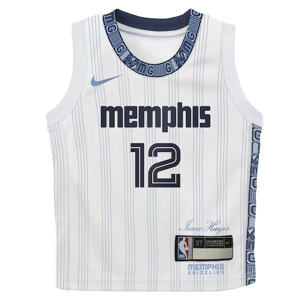 Ja Morant Memphis Grizzlies Nike Infant 2025/26 City Edition Swingman Jersey - White - Image 2