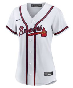 Alternative view of Reynaldo Lopez Atlanta Braves Nike Women's Home Replica Jersey - White