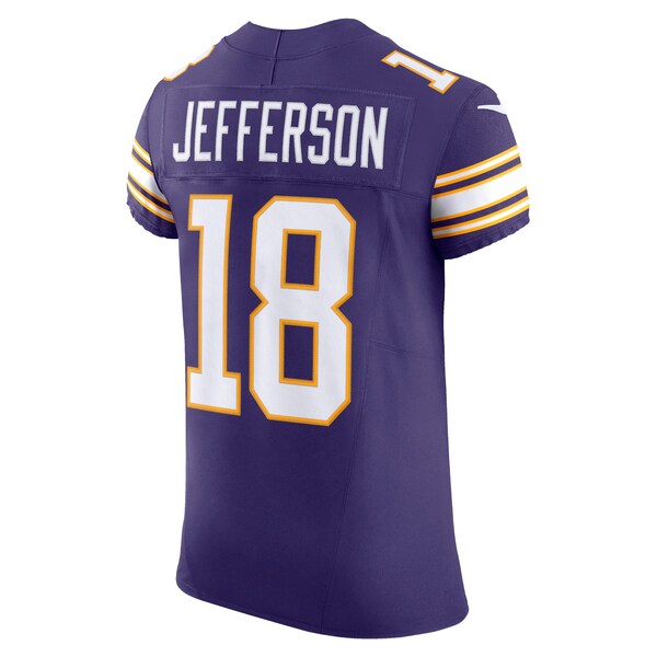 Justin Jefferson Minnesota Vikings Nike Alternate Vapor F.U.S.E. Elite Jersey - Purple - Image 3