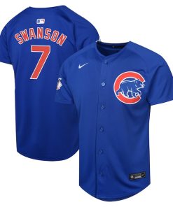 Dansby Swanson Chicago Cubs Nike Youth Alternate Limited Player Jersey?¨C Royal