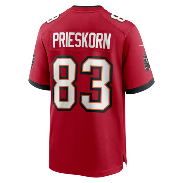 Caden Prieskorn Tampa Bay Buccaneers Nike Team Game Jersey - Red - Image 3