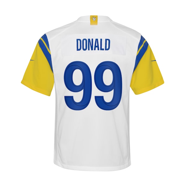 Aaron Donald Los Angeles Rams Nike Youth Game Jersey - White/Royal - Image 4