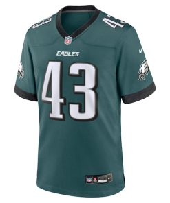 Alternative view of Ben VanSumeren Philadelphia Eagles Nike Team Game Jersey - Midnight Green