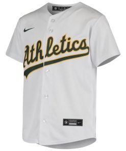 Alternative view of Khris Davis Oakland Athletics Nike Youth Home Jersey - White
