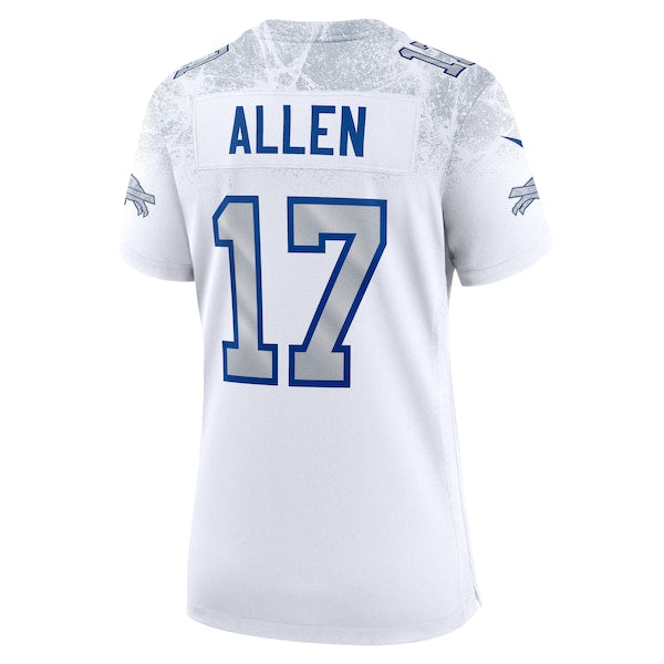 Josh Allen Buffalo Bills Nike Women's 2025 Rivalries Collection Game Jersey - White - Image 3