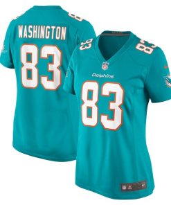 Malik Washington Miami Dolphins Nike Women's  Game Jersey -  Aqua