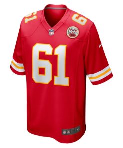Alternative view of Austin Reiter Kansas City Chiefs Nike Game Player Jersey - Red