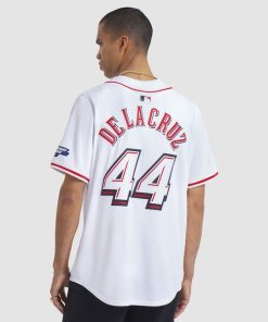 Alternative view of Elly De La Cruz Cincinnati Reds Nike 2025 MLB Speedway Classic Home Limited Player Jersey - White