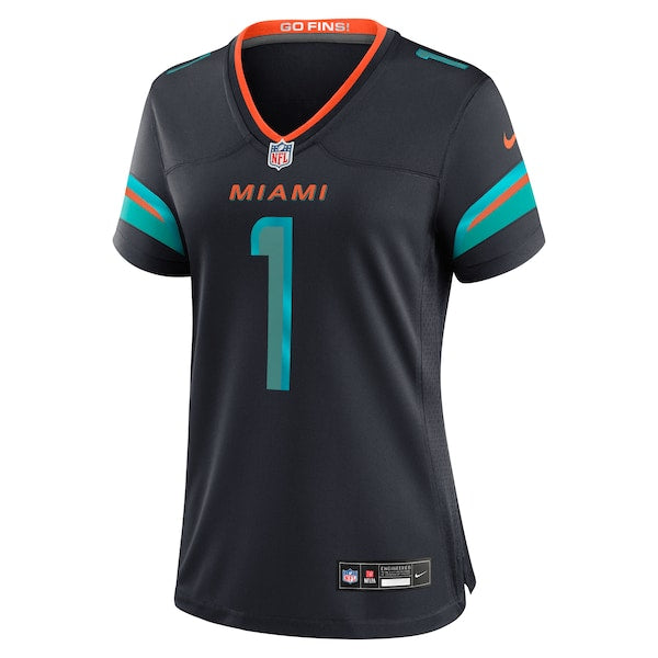 Tua Tagovailoa Miami Dolphins Nike Women's 2025 Rivalries Collection Game Jersey - Pitch Blue - Image 2