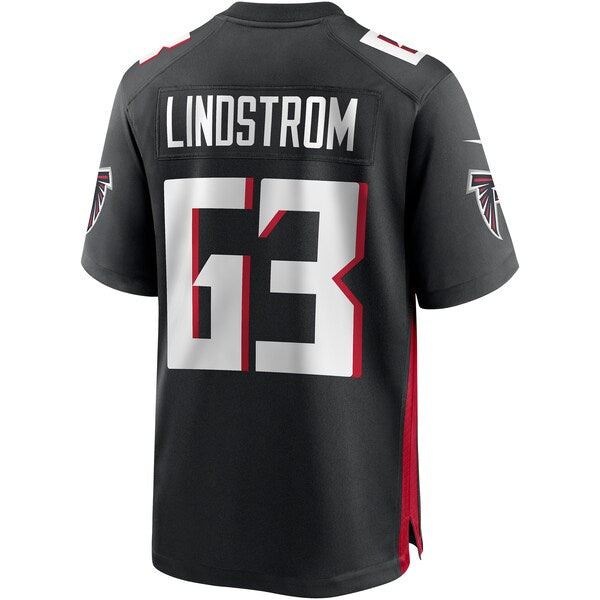 Chris Lindstrom Atlanta Falcons Nike Game Jersey - Black - Image 3