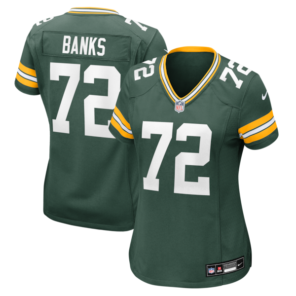 Brant Banks Green Bay Packers Nike Women's Team Game Jersey - Green