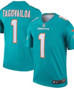 Tua Tagovailoa Miami Dolphins Nike Legend Jersey - Aqua