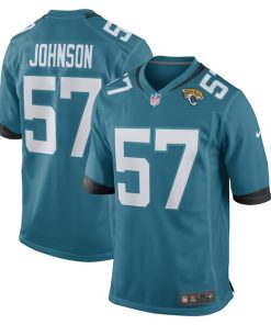 Caleb Johnson Jacksonville Jaguars Nike Game Player Jersey - Teal