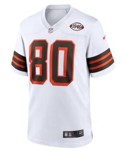 Alternative view of Jarvis Landry Cleveland Browns Nike 1946 Collection Alternate Game Jersey - White
