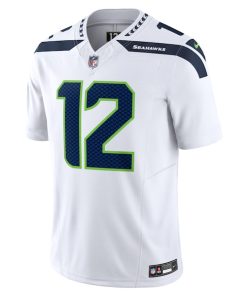 Alternative view of 12th Fan Seattle Seahawks Nike Vapor F.U.S.E. Limited Jersey - White