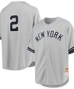 Derek Jeter New York Yankees 1998 Cooperstown Collection Road Authentic Jersey - Gray/White